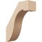 Ekena Millwork 5-inch W x 14-inch D x 18-inch H Del Monte Rough Cedar Woodgrain TimberThane Knee Brace, Primed BRCUR05X14X18DELRCPR - alternate 1